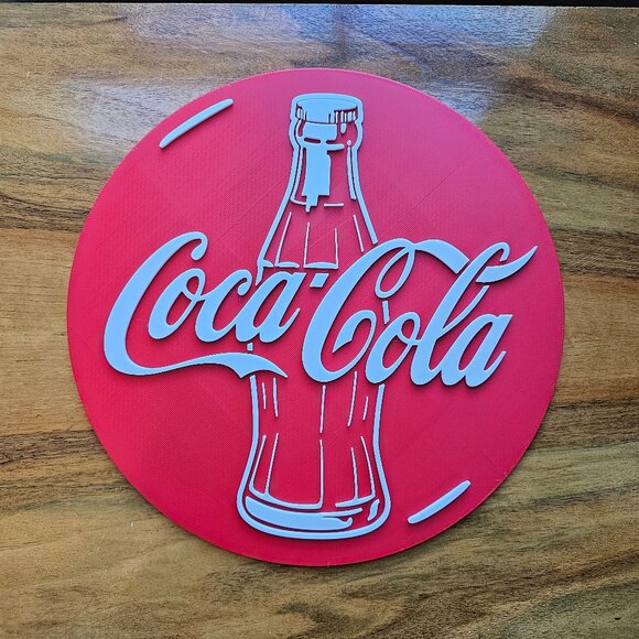 Coca Cola 3D Printed Sign - Picture 1 of 2